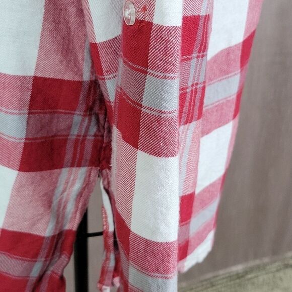 CONCEPTS SPORT Alabama Red/White/Gray Plaid Flannel‎ Shirt Medium - Picture 5 of 10